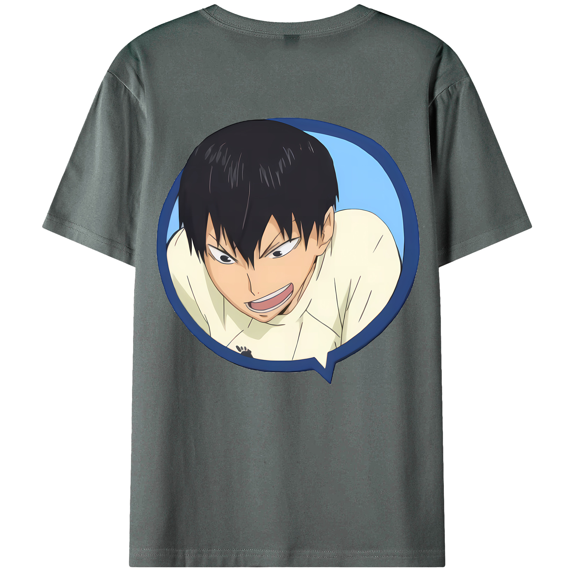 （画像用） ハイキュー!! Haikyu!! 綿100％ メンズ半袖Tシャツ（バックプリント） 通気性